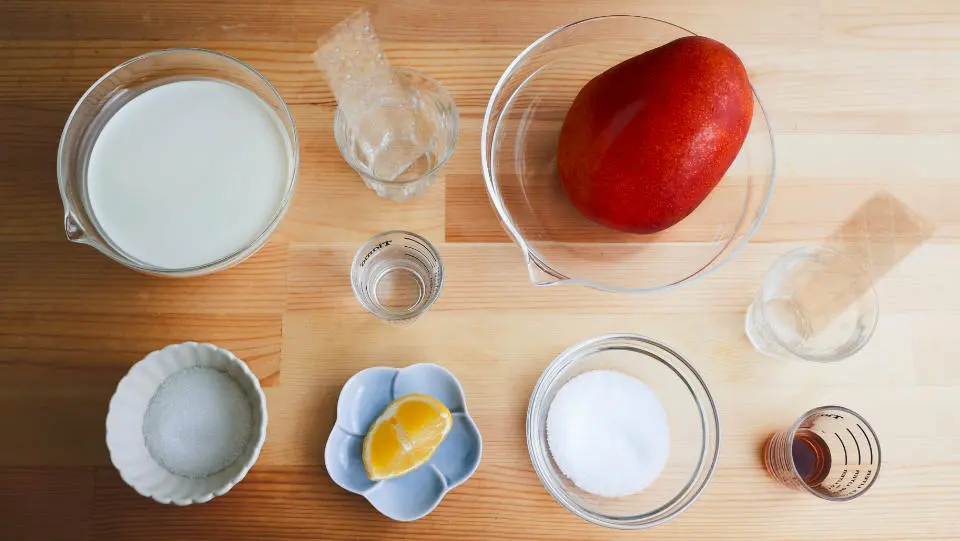 Ingredients for Mango Panna Cotta