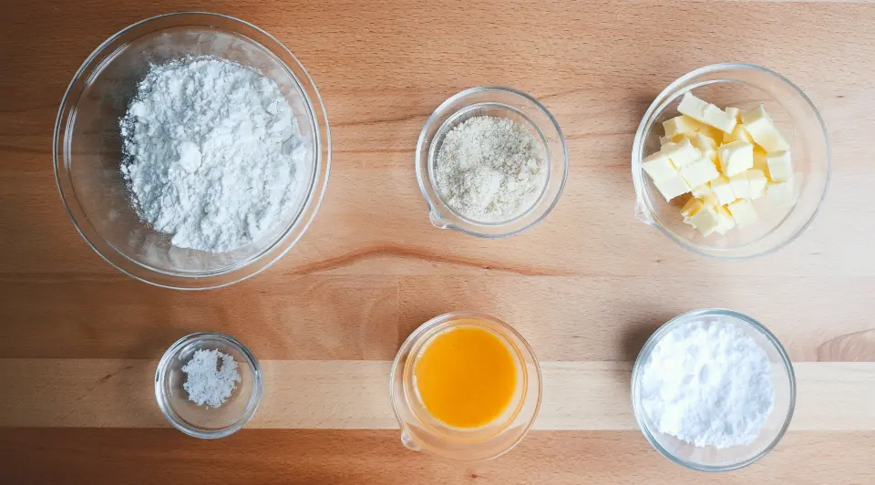 Hokkaido Cheese Tart Ingredients