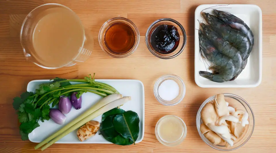 Tom Yum Goong Ingredients