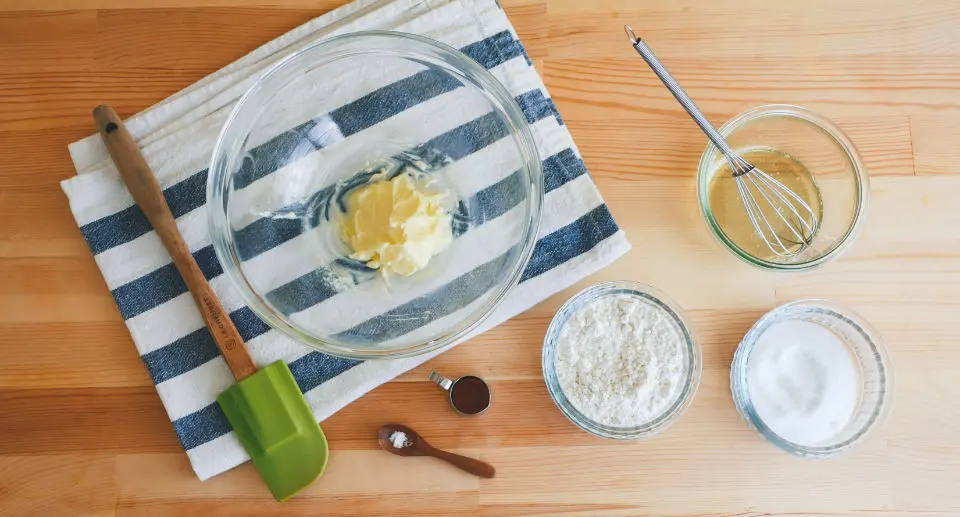 Ingredients for Langues de Chat Cookies