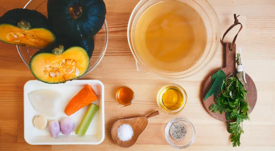 Ingredients for French Pumpkin Soup
